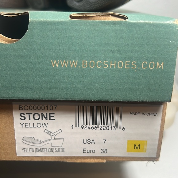 Women’s B.O.C Maryjane heels in stone yellow suede Sz. 7 M - Picture 9 of 10